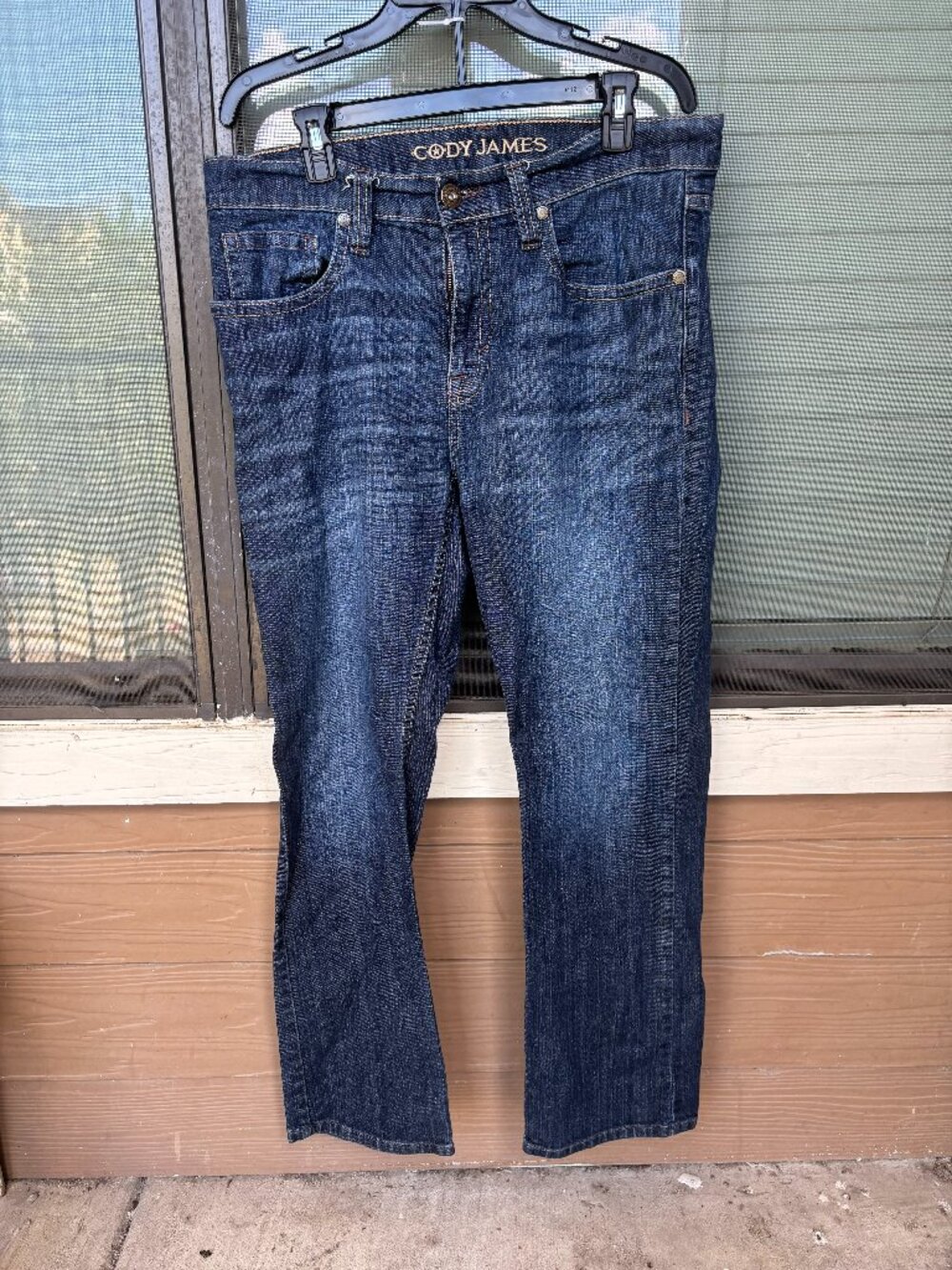 Cody James Men’s Western Dark Wash Bootcut Jeans 34x30
